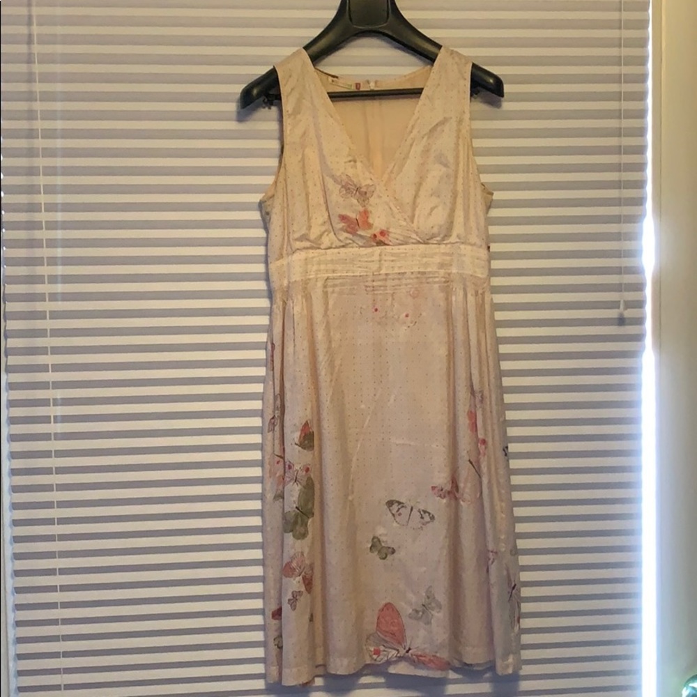 Light pink silk butterfly dress